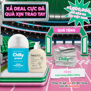 Combo dung dịch vệ sinh Chilly Protect 200ml+Nước giặt dồ lót Heralab hỗ trợ ngừa khuẩn, an tâm trọn ngày