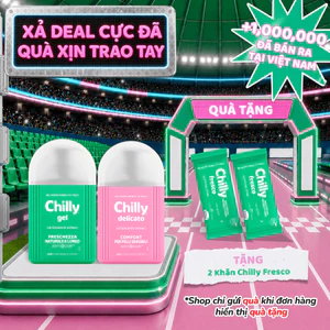 Combo 2 Dung dịch vệ sinh Chilly Gel+Delicato 200ml sạch thoáng tự nhiên, dịu êm cho da