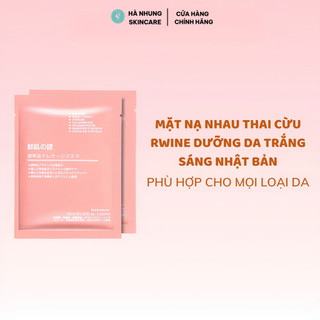 Mặt Nạ Nhau Thai Cừu Rwine Giúp Da Sáng Mịn, Cấp Ẩm Phục Hồi, Dưỡng Da Trắng Sáng Nhật Bản 40ml