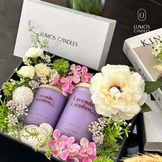 Nến Thơm Quà Tặng Cao Cấp Hương LAVENDER dễ chịu [Kèm Túi Thiệp] Cho Phòng Vừa Và Nhỏ