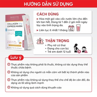 B03C Thực phẩm bảo vệ sức khỏe Collagen Express (Marin) - Biocyte