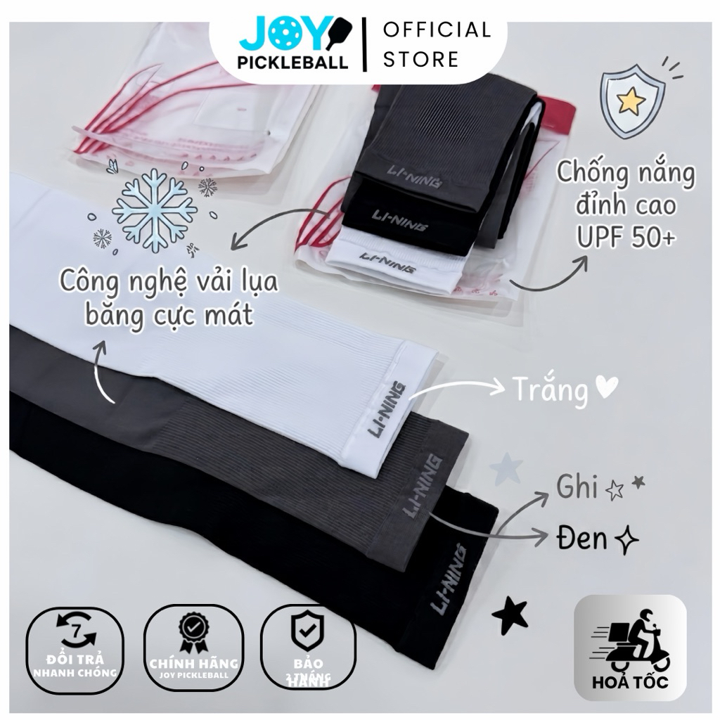 [Hoả Tốc] Ống tay chống nắng, ống tay thể thao đa năng chất băng lạnh hãng LN 3 màu sắc cho Nam nữ