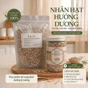 Nhân Hạt Hướng Dương Sống Tách Vỏ -Hạt Sạch - Nguyên Liệu Eat Clean, Làm Bánh, Trộn Salad