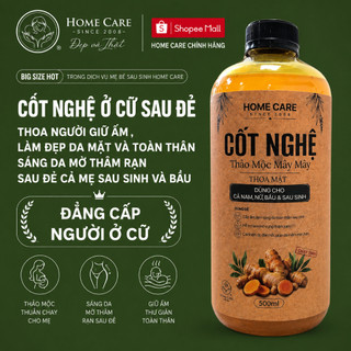 Cốt nghệ ở cữ, giữ ấm, sáng da mờ thâm sạn,  làm đẹp da mặt và toàn thân Chính Hãng Home Care 500ml