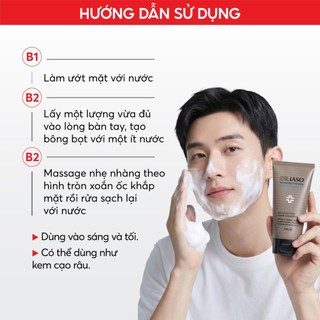 D17 Sữa rửa mặt cho nam giới Skincare For Men Multi-Action Foam Cleanser - Dr IASO