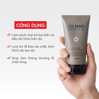 D17 Sữa rửa mặt cho nam giới Skincare For Men Multi-Action Foam Cleanser - Dr IASO