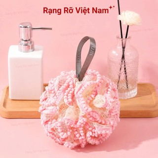 Bông Tắm Mềm Mịn Tạo Bọt Nhiều Màu Massage Tẩy Da Chết Chăm Sóc Da Nhẹ Nhàng - Bông Tắm Lưới Tròn Mềm Mịn