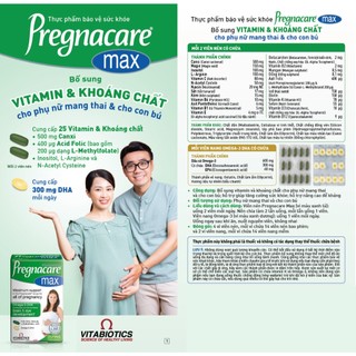 Combo 2 Hộp TPBVSK PREGNACARE Max và Pregnacare Breast Feeding Bổ Sung Vitamin và Khoáng Chất