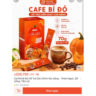 Cà Phê Bí Đỏ Hỗ Trợ Cân Chỉnh Vóc Dáng - Thơm Ngon, Dễ Uống, Tiện Lợi