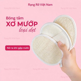 Bông Tắm Sơ Mướp Tẩy Da Chết Nhẹ Nhàng - Bông Tắm Massage Cơ Thể Giúp Thư Giãn Thoải Mái