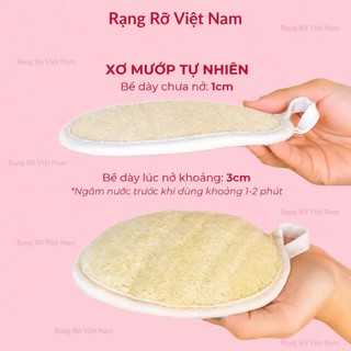 Bông Tắm Sơ Mướp Tẩy Da Chết Nhẹ Nhàng - Bông Tắm Massage Cơ Thể Giúp Thư Giãn Thoải Mái
