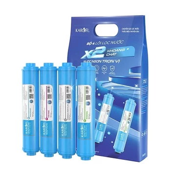 Combo 4 lõi 5678 Karofi túi mới. Bộ lõi Khoáng chức năng Karofi, T33, Mineral, Bioceram, Nano, Orp Alkaline, Hydrogen