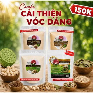 Combo Bột Hạt Sen Gạo Lứt, Bột Hạt Sen Yến Mạch, Bột Hạt Sen Mix 6 Thứ Hạt Hỗ Trợ Cải Thiện Vóc Dáng
