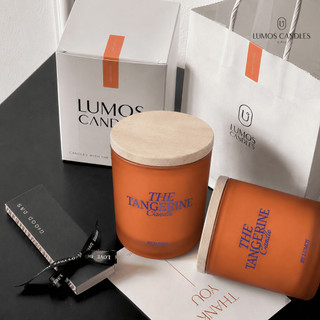 Nến Thơm Tangerine Quà Tặng Cao Cấp Hương Ngọt Mát [Kèm Túi Thiệp] Cho Phòng Vừa Và Nhỏ