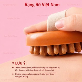 Bàn Chải Gỗ Massage Đầu Cổ Vai Gáy Giúp Lưu Thông Khí Huyết Giảm Đau Nhức Toàn Thân Tay Cầm Gỗ Tiện Lợi Chắc Chắn