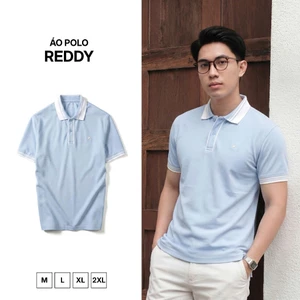 Áo polo nam tay ngắn XANH PASTEL HAFOS chất vải dày dặn,cổ áo đứng form cao cấp - Reddy