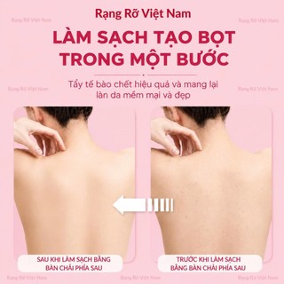 Bàn Chải Tắm Cán Dài Lông Mềm Hàng Loại 1 Cao Cấp Không Gây Kích Ứng Da - Bàn Chải Tắm Tẩy Da Chết Nhẹ Nhàng Loại 1