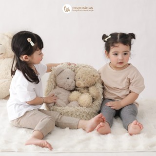 M&B (6M-6Y) Quần legging bé gái chất cotton mềm thoải mái, co giãn tốt khi hoạt động, thấm hút tốt