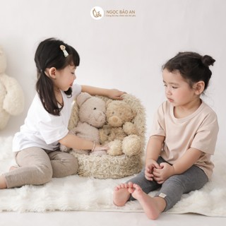 M&B (6M-6Y) Quần legging bé gái chất cotton mềm thoải mái, co giãn tốt khi hoạt động, thấm hút tốt
