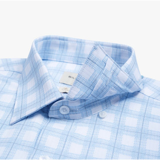 [NEW COLLECTION 2026] Áo Sơ Mi Ngắn Tay Xanh 1SMCC640XAH Biluxury For BOSS Thiết Kế Caro Cao Cấp