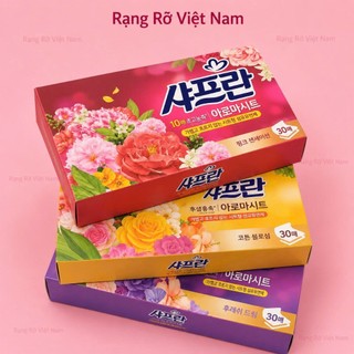 Giấy Thơm Quần Áo Hàn Quốc 30 Tờ Giúp Lưu Hương Quần Áo Dài Lâu Hút Ẩm Chống Mốc - Giấy Thơm Quần Áo Dành Cho Máy Sấy