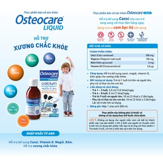 Bộ TPBVSK Osteocare Tablets & Osteocare Liquid - Hỗ Trợ Xương Chắc Khỏe Vitabiotics