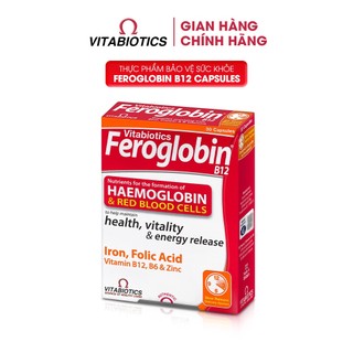 TPBVSK FEROGLOBIN B12 CAPSULES - Bổ Sung Sắt, Hỗ Trợ Tăng Khả Năng Tạo Máu (30 Viên) - Thương Hiệu Vitabiotics