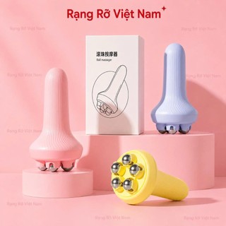 Dụng Cụ Massage Cổ Vai Gáy Giảm Nhức Mỏi Cổ Vai Gáy Lưu Thông Máu. Cây Massage Giúp Eo, Đùi, Bắp Chân Thon Gọn
