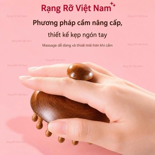 Lược Gỗ Massage Đầu Giúp Ngủ Ngon Thư Giãn Giảm Mệt Mỏi Thúc Đẩy Tuần Hoàn Máu Dùng Cho Cả Tóc Ướt Và Khô - Lược Gỗ L1