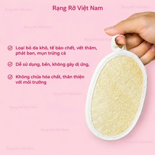 Găng Tay Tẩy Tế Bào Chết Nhẹ Nhàng Giúp Da Sáng Khỏe Tự Nhiên - Găng Tay Lưới Sợi Chất Liệu Tự Nhiên An Toàn