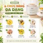 (BH 1 năm) Combo nồi nấu chậm 1 Lít Samono SW-SC10 và máy xay ăn dặm 600ml cho bé SW-MFC600, cối thủy tinh — ảnh 7
