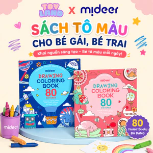 Sách Tô Màu Cho Bé Mideer Drawing Coloring – Phát Triển Sáng Tạo Cho Bé Trai Bé Gái