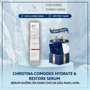 Serum Dưỡng Ẩm Christina Comodex Hydrate & Restore Cấp Nước Cho Da Dầu Mụn 30ml Hàng Công Ty
