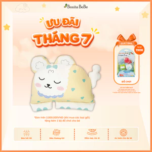 Gối Tựa Lưng Joy Cho Bé Hình Thú Cưng BonitaBeBe Êm Ái, Mềm Mại - Nhập Khẩu Chính Hãng HQ