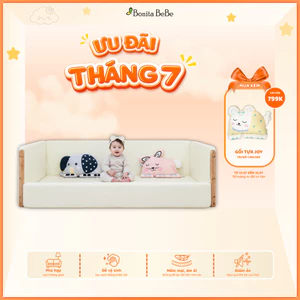 Giường Ngủ Cho Bé Wood Frame Bumper Bed BonitaBeBe Khung Gỗ An Toàn - Nhập khẩu Chính Hãng HQ