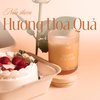 Nến Thơm Quà Tặng Cao Cấp Holiday Hương Bánh Kem Ngọt Ngào [Kèm Túi Thiệp] Cho Phòng Vừa Và Nhỏ