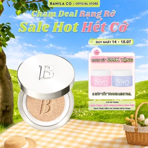 Phấn Nước BANILA CO Covericious Ultimate White Cushion SPF38 PA++ 14G che phủ tự nhiên, không gây mốc da
