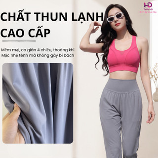 [J058] Quần Jogger nữ trơn basic chất thun poly cao cấp co giãn mềm mát, thoải mái vận động