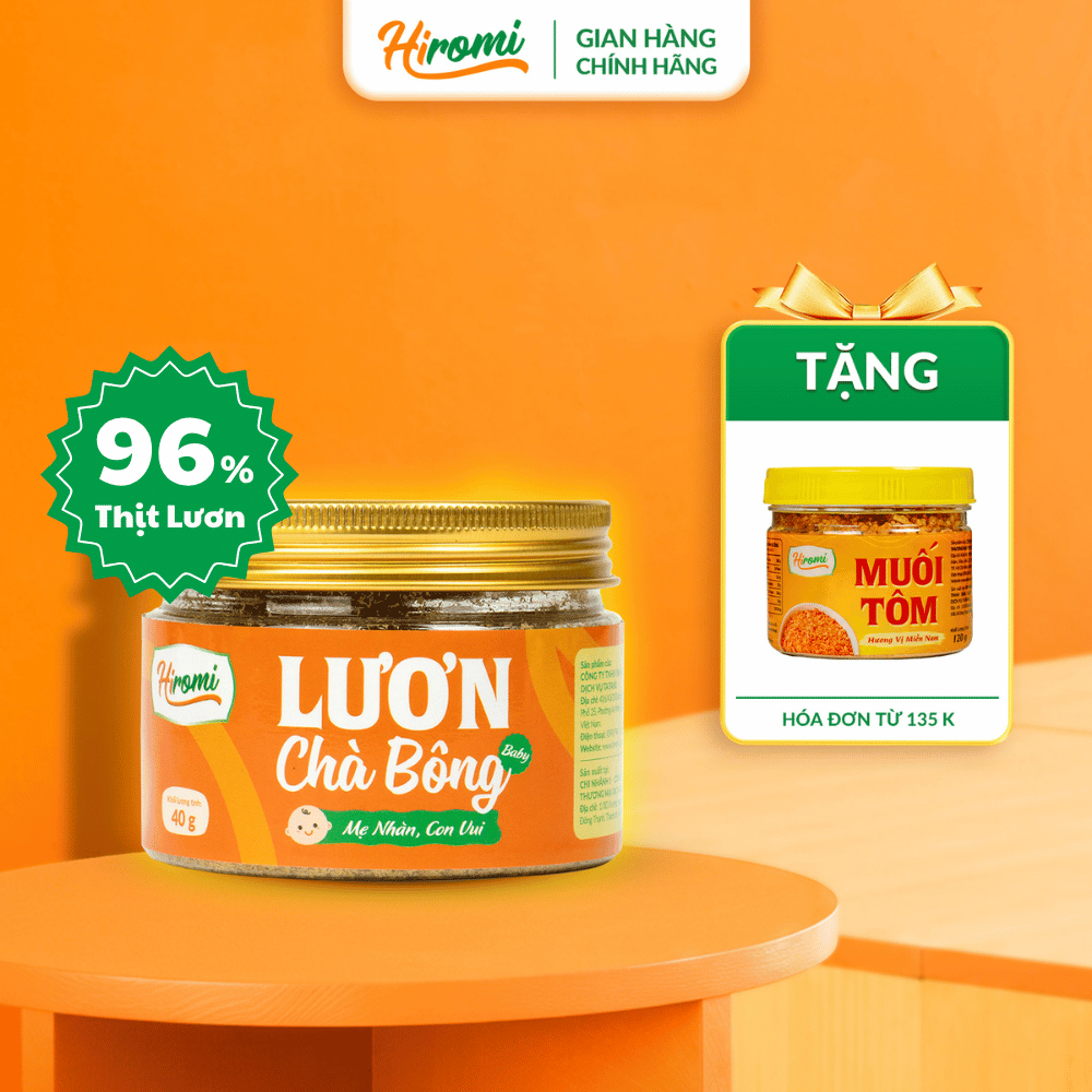 Chà Bông Lươn Cho Bé Ăn Dặm Hiromi 40g – Thơm Béo, Giàu Dinh Dưỡng, Tiện Dụng Mỗi Ngày