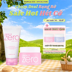 COMBO Sữa rửa mặt 150ML + Sáp tẩy trang 100ML BANILA CO O​r​i​g​i​n​a​l dành cho mọi loại da