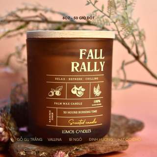 Nến Thơm Quà Tặng Cao Cấp FALL RALLY Hương Gỗ Ấm Áp Sang Trọng [Kèm Túi Thiệp] Cho Phòng Vừa Và Nhỏ