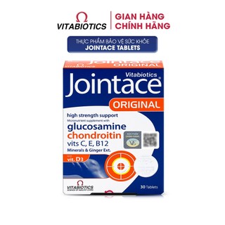 Thực Phẩm Bảo Vệ Sức Khỏe JOINTACE TABLETS Hỗ Trợ Tăng Tiết Dịch và Tăng Sức Khỏe Cho Khớp Hộp 30 viên Vitabiotics