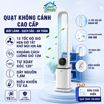 💥QUẠT KHÔNG CÁNH LỌC KHÔNG KHÍ💥Model mới nhất, hiện đại nhất. Quạt lọc không khí, nhiều cấp gió, điều khiển từ xa