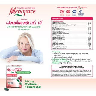 Bộ TPBVSK Osteocare Tablets - Hỗ Trợ Xương Chắc Khỏe & Menopace - Hỗ Trợ Cân Bằng Nội Tiết Tố Nữ Vitabiotics