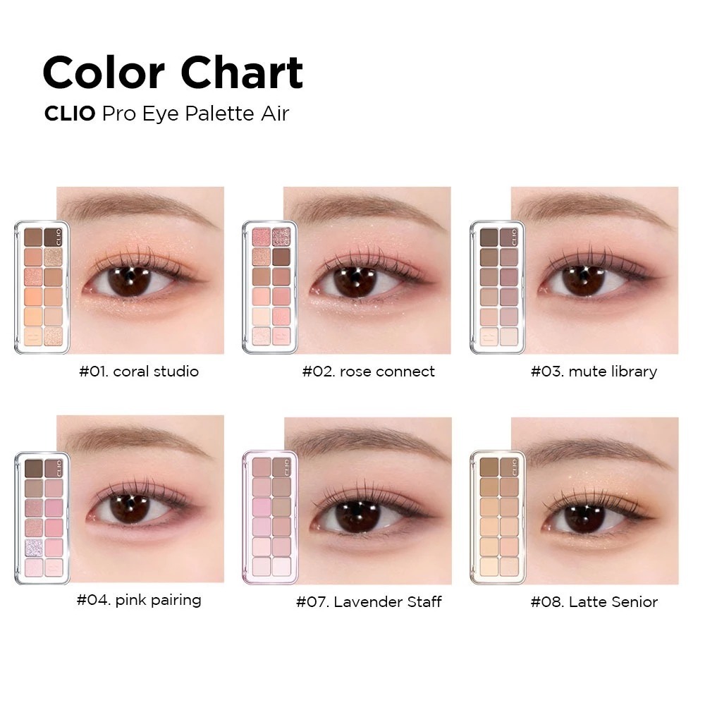 Bảng Phấn Mắt 12 màu CLIO Pro Eye Palette Air (7.2g) | BigBuy360 - bigbuy360.vn