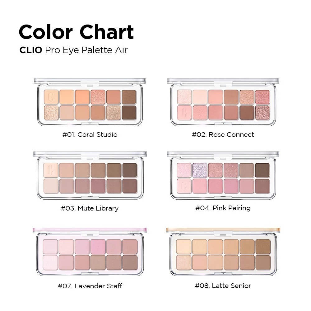 Bảng Phấn Mắt 12 màu CLIO Pro Eye Palette Air (7.2g) | BigBuy360 - bigbuy360.vn