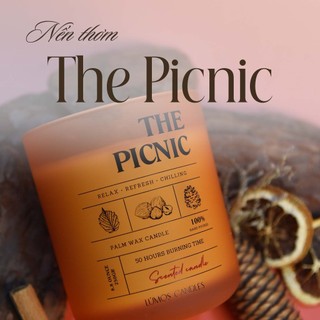 Nến Thơm Quà Tặng Cao Cấp The Picnic Hương Trái Cây Mùa Hè [Kèm Túi Thiệp] Cho Phòng Vừa Và Nhỏ