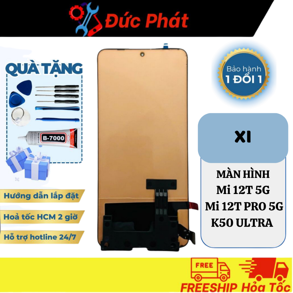 Màn Hình Thay Thế XI  Mi 12T 5G / Mi 12T PRO 5G / K50 ULTRA (TẶNG BỘ SỬA VÀ KEO)