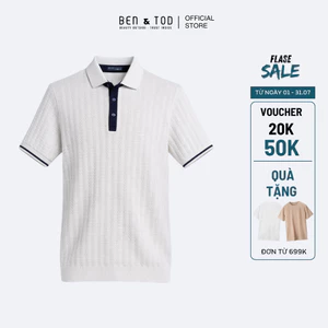 Áo polo nam Ben & Tod CS1300 BE265 chất liệu cotton co giãn, thoáng mát, đứng form, cao cấp, ít nhăn