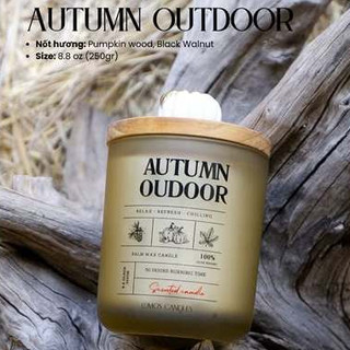 Nến thơm phòng quà tặng cao cấp Autumn Outdoor hương ngọt ngào tặng kèm túi và thiệp